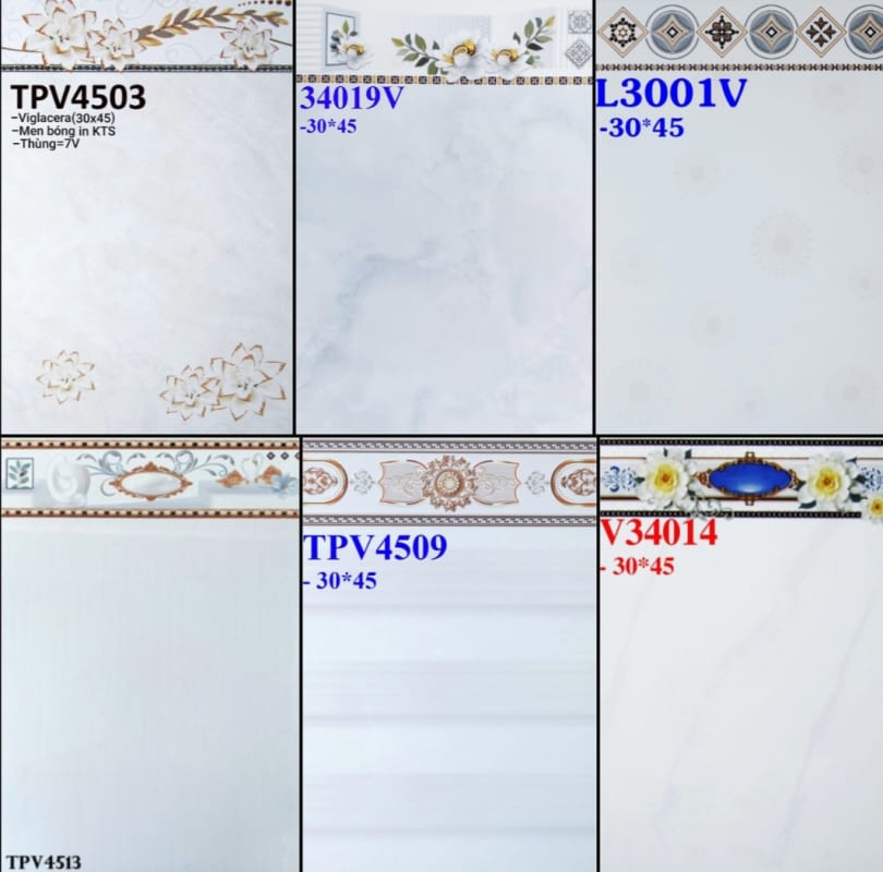 GẠCH MEN 30X45 NHÀ TRỌ