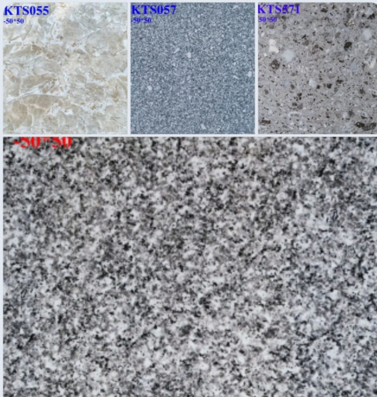 GẠCH MEN 50X50 MÀU GIẢ ĐÁ