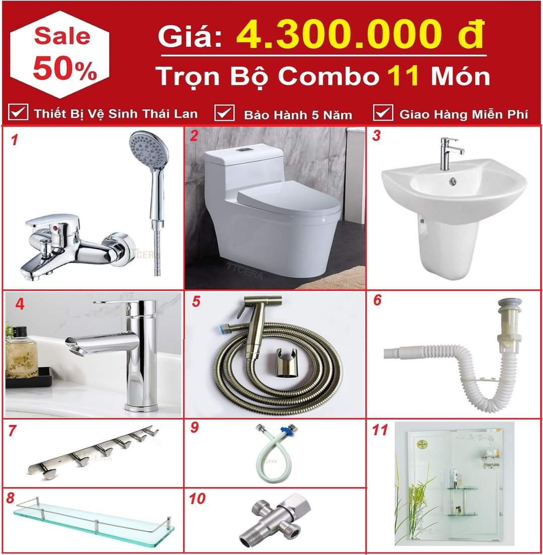 COMBO 2 Cửa Hàng Thiết Bị Vệ Sinh Giá Sĩ Tại Hóc Môn GÓI SỐ 2-Cửa Hàng Thiết Bị Vệ Sinh Giá Sĩ Tại Hóc Môn