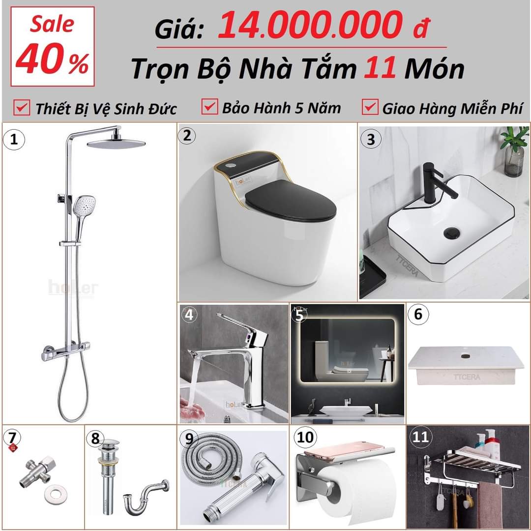 Cửa Hàng Thiết Bị Vệ Sinh Giá Sĩ Tại Hóc Môn COMBO 4 -Cửa Hàng Thiết Bị Vệ Sinh Giá Sĩ Tại Hóc Môn