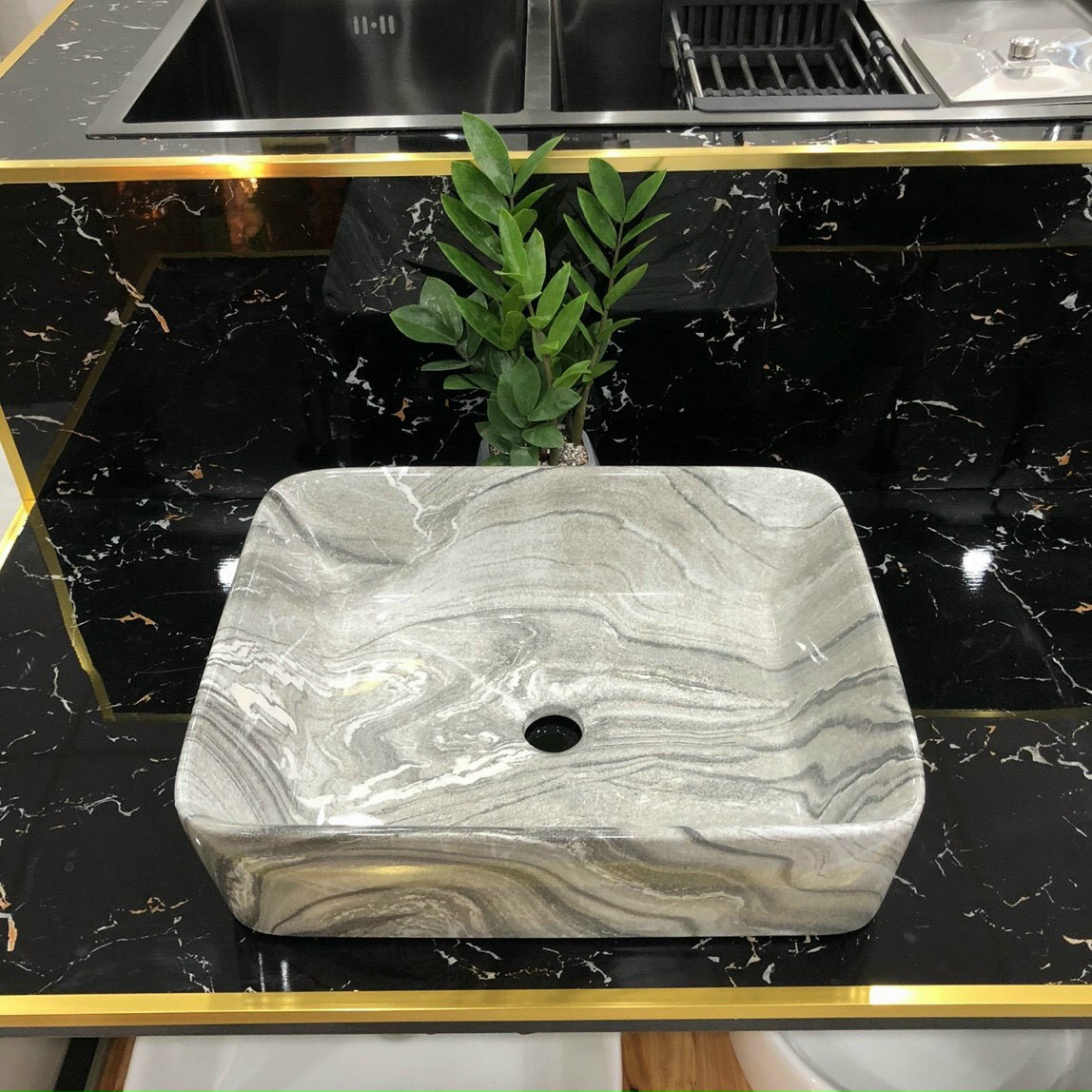 lavabo vuông vân đá cao cấp-lavabo giá sĩ lavabo vuông vân đá cao cấp-lavabo giá sĩ