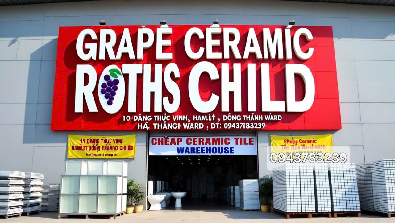 kho gạch men giá rẻ grape roths child