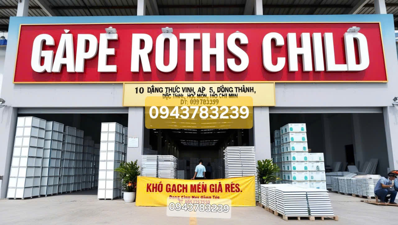 KHO GẠCH MEN CAO CẤP RAPE ROTHS CHILD CHI NHÁNH HỒ CHÍ MINH